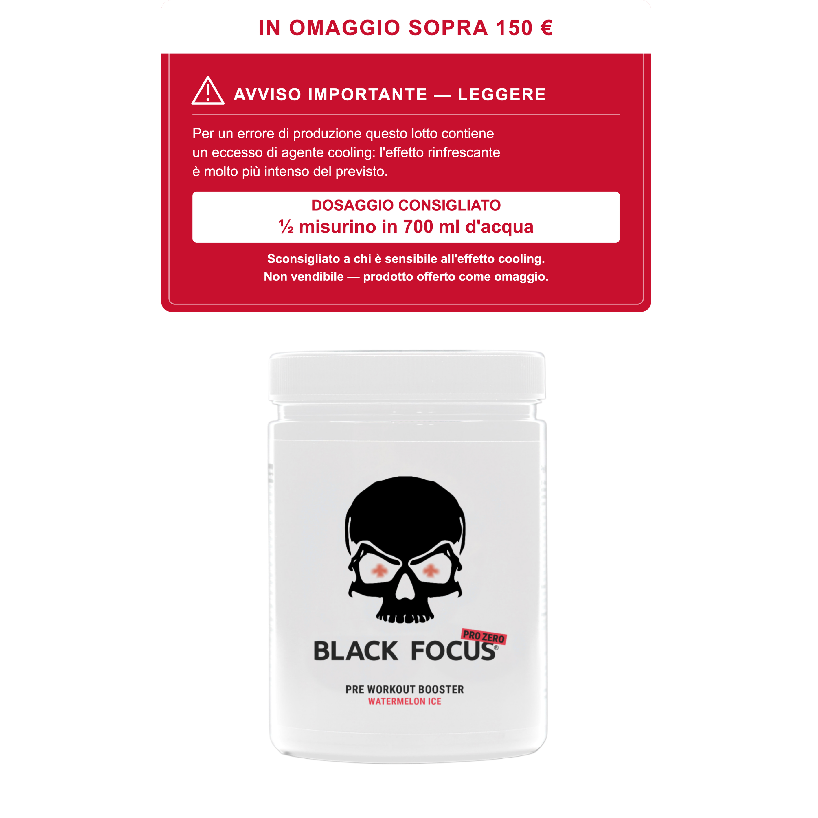 Black Focus Pro Zero Stim-Free Pre-Workout 400g