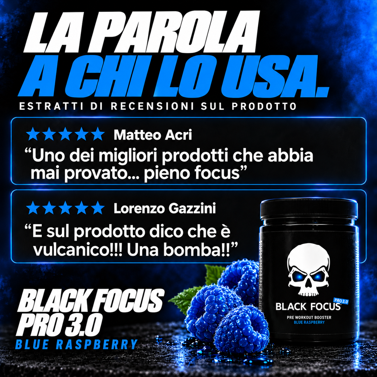 Black Focus Pro 3.0 Extreme Pre-Workout 400g