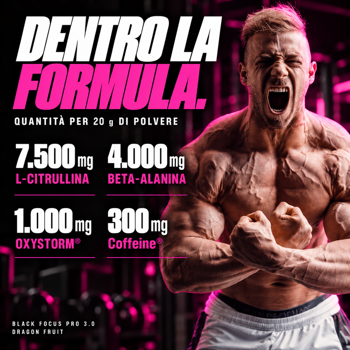 Black Focus Pro 3.0 Extreme Pre-Workout 400g