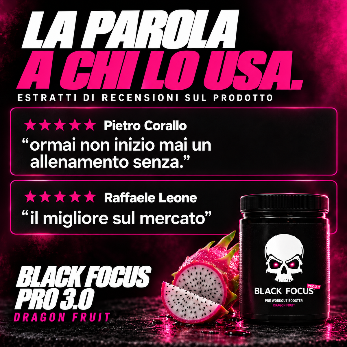 Black Focus Pro 3.0 Extreme Pre-Workout 400g