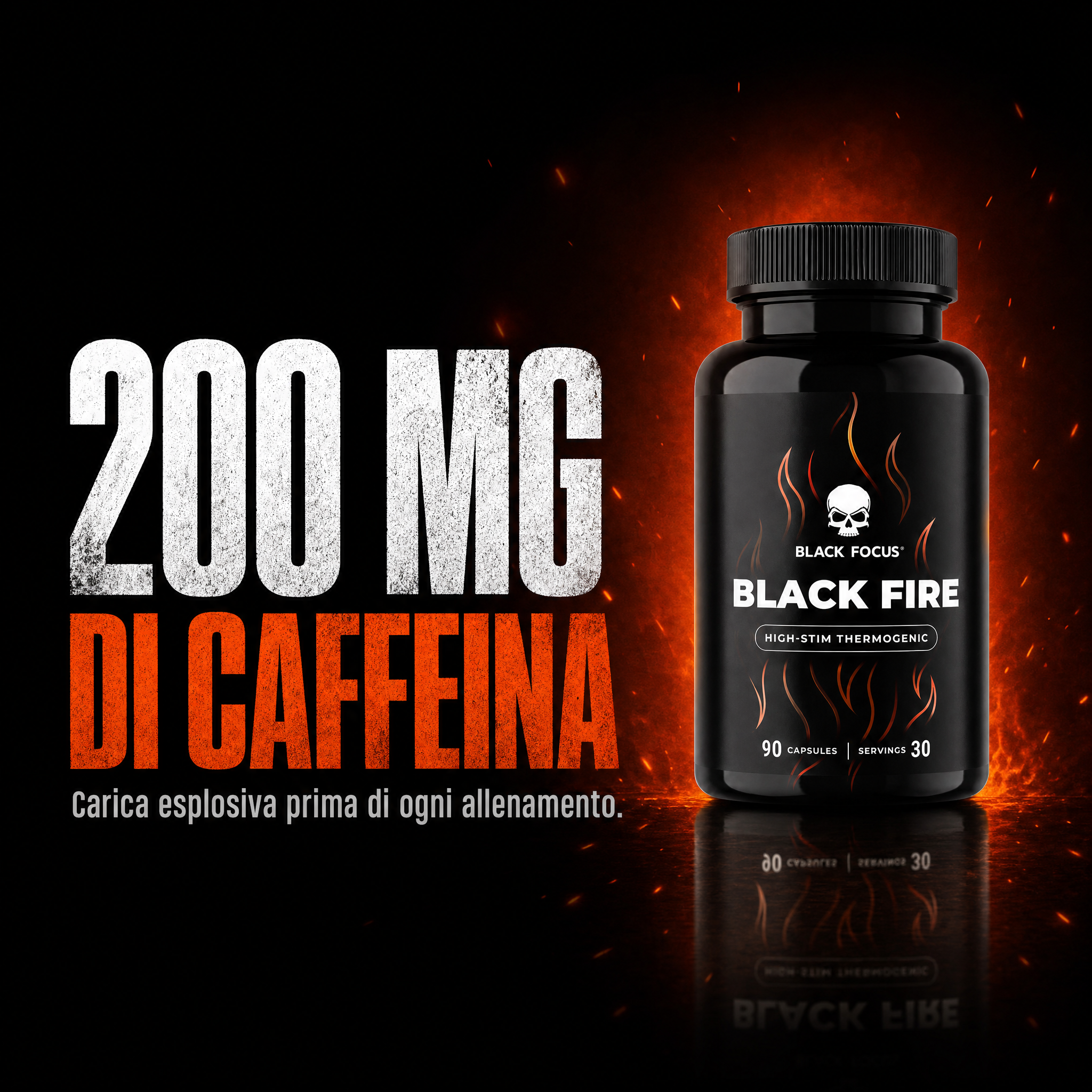 200 mg di caffeina per porzione