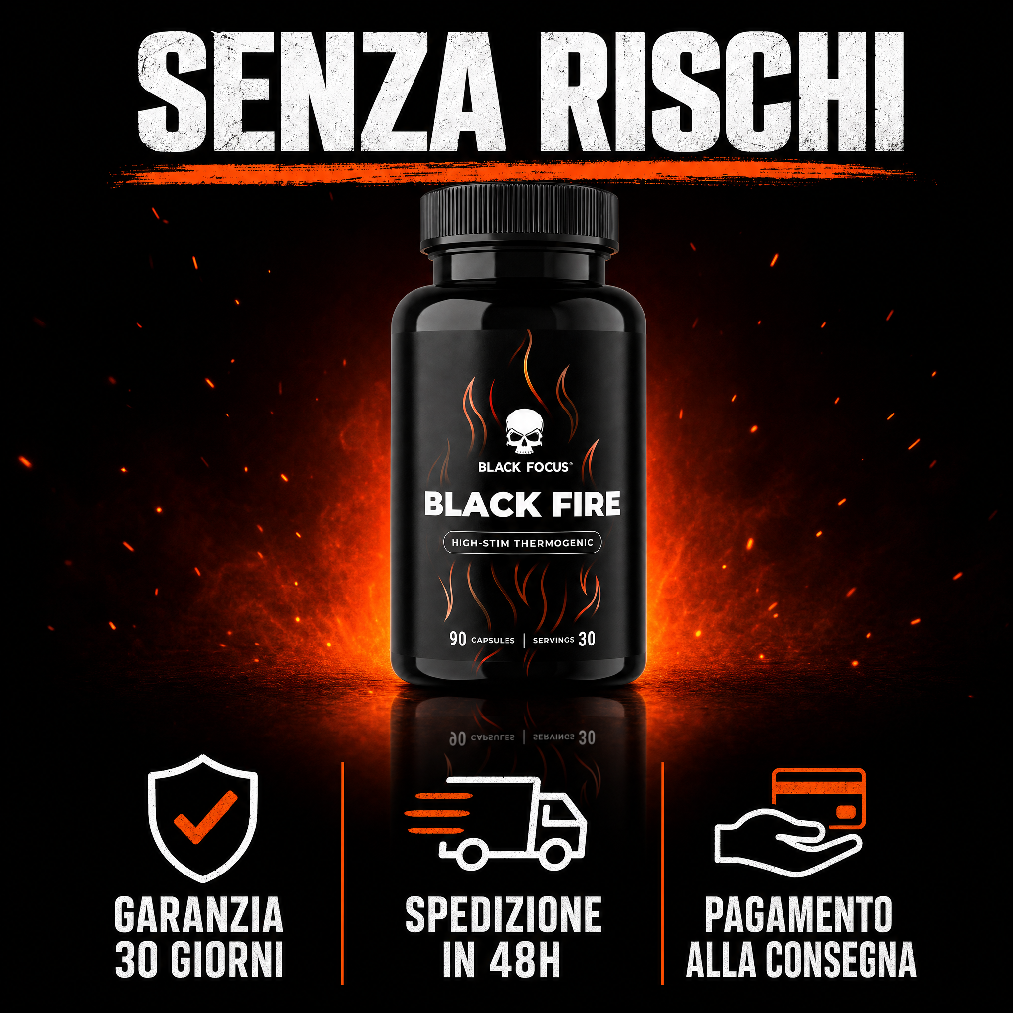 Senza rischi: garanzia 30 giorni, spedizione 48h, pagamento alla consegna