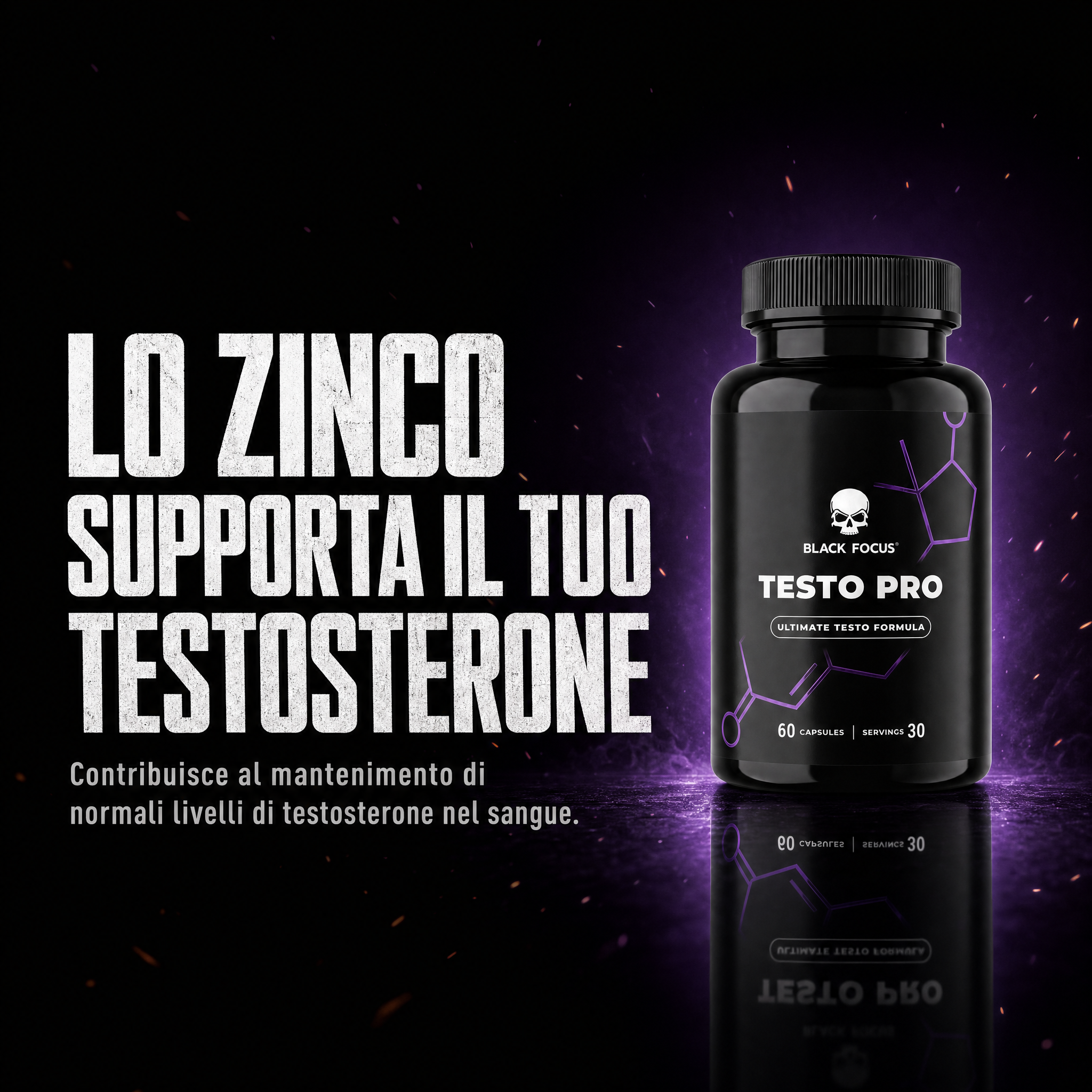 Lo zinco contribuisce al mantenimento di normali livelli di testosterone nel sangue