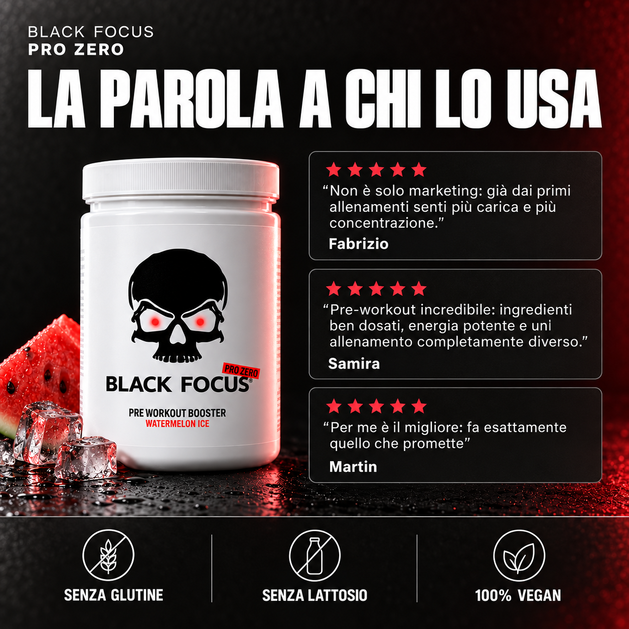Black Focus Pro Zero Watermelon Ice – recensioni