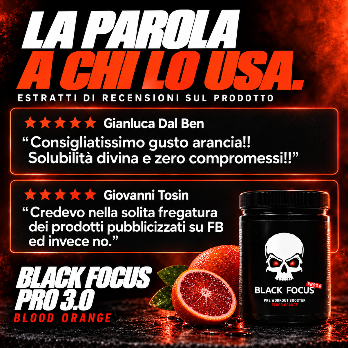 Black Focus Pro 3.0 Extreme Pre-Workout 400g