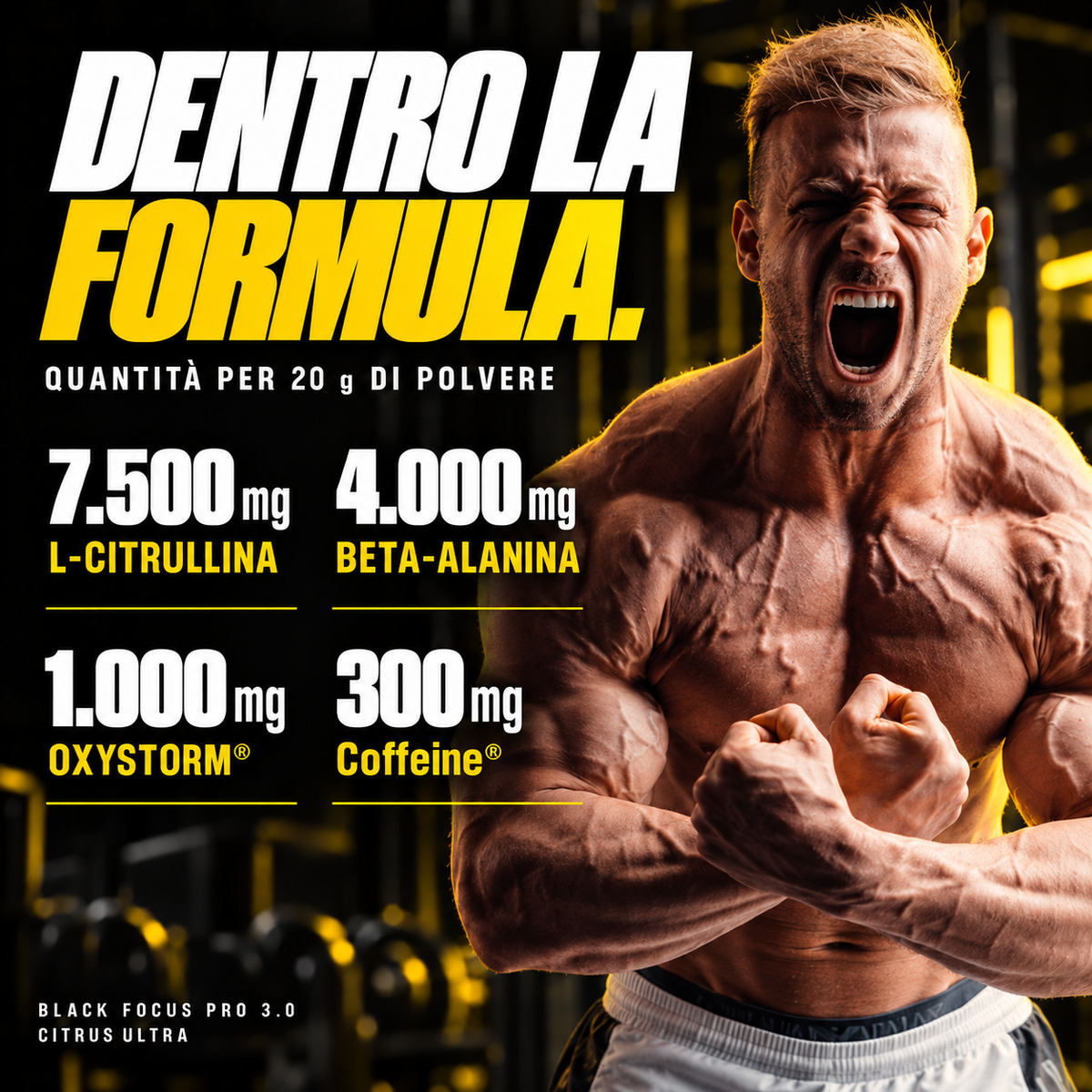 Black Focus Pro 3.0 Extreme Pre-Workout 400g