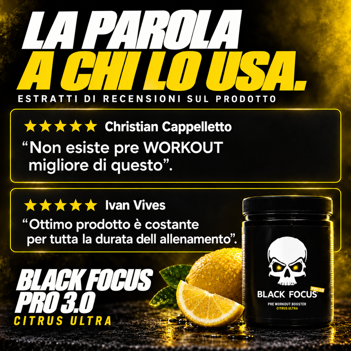 Black Focus Pro 3.0 Extreme Pre-Workout 400g