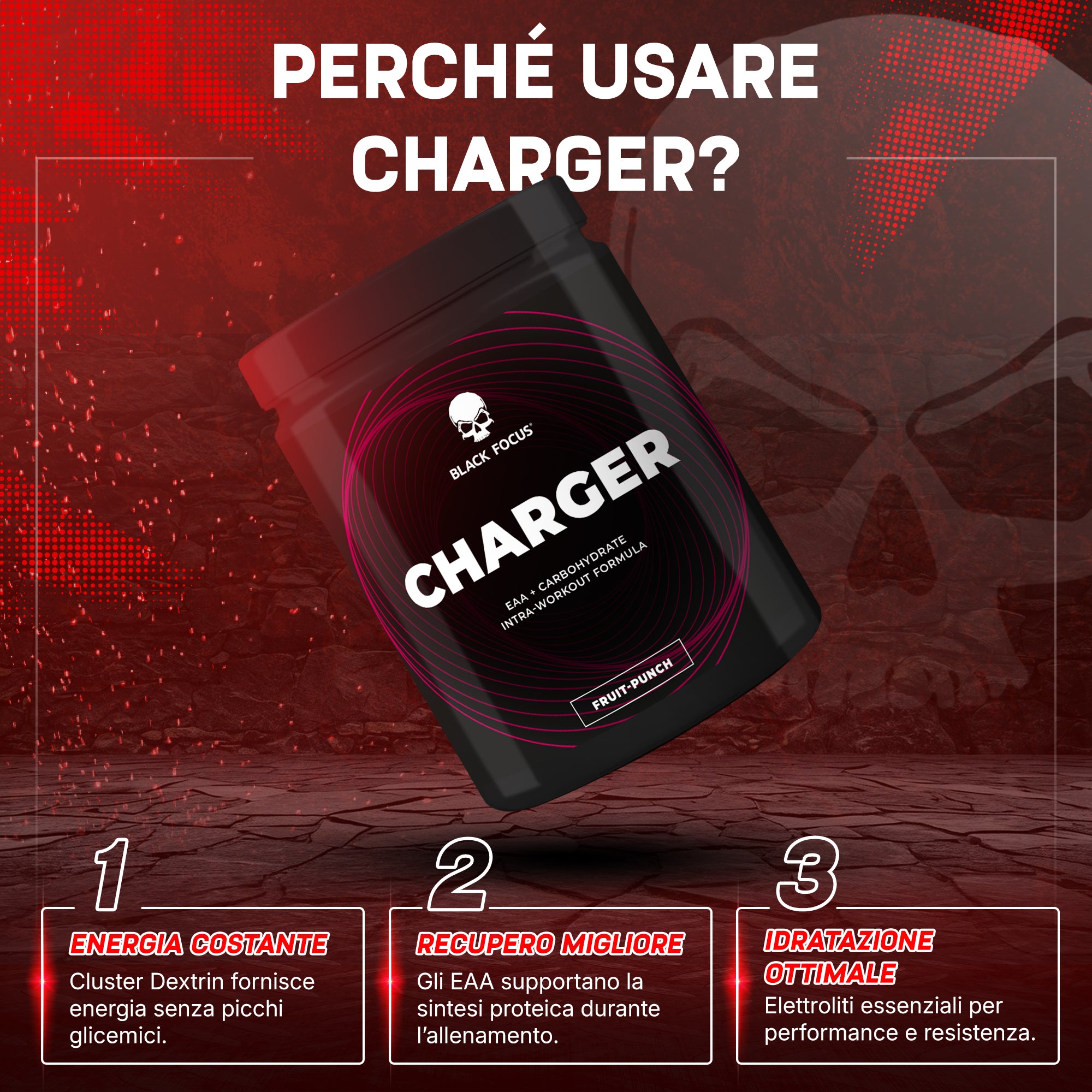 Charger EAA + Cluster Dextrin Intra-Workout 800g