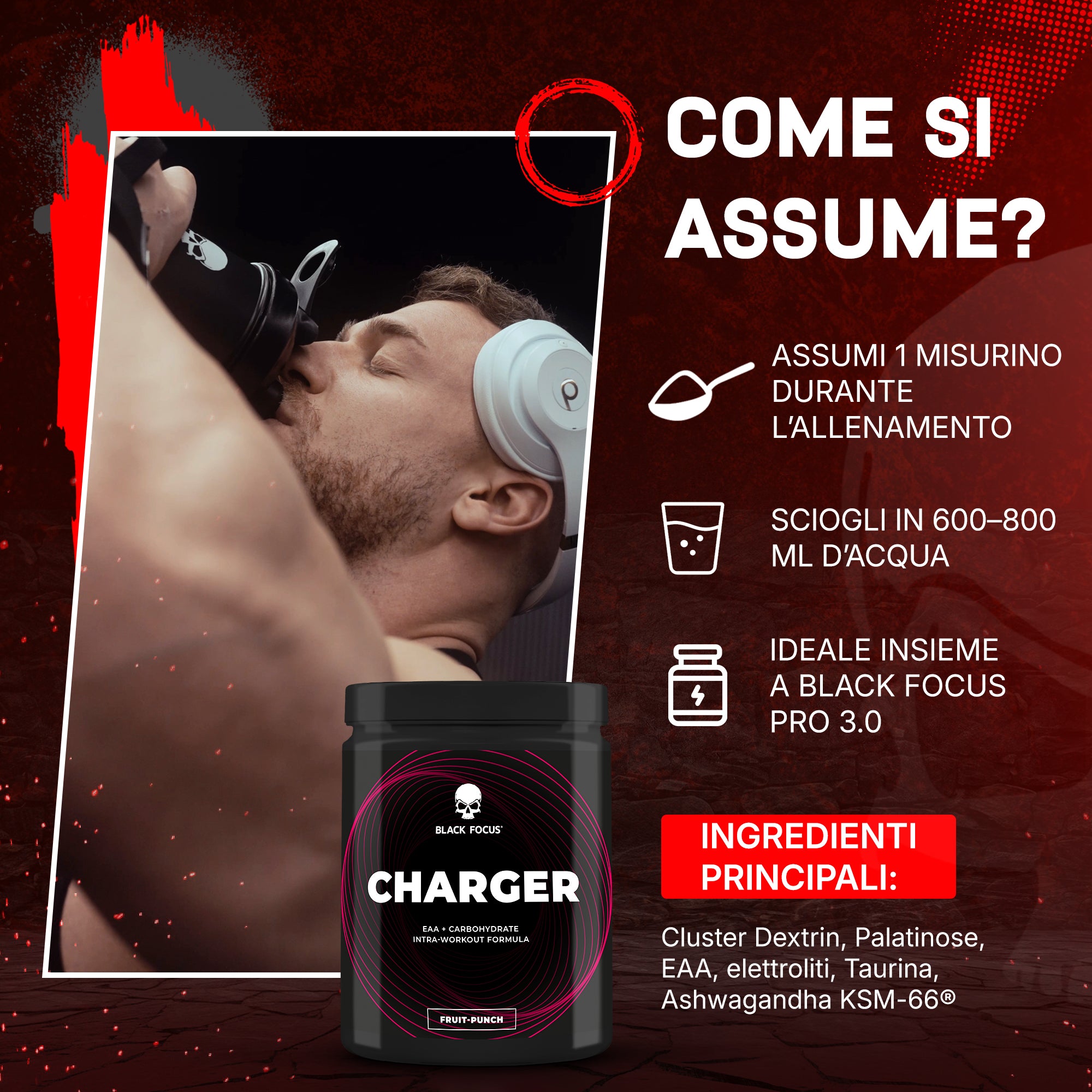 Charger EAA + Cluster Dextrin Intra-Workout 800g