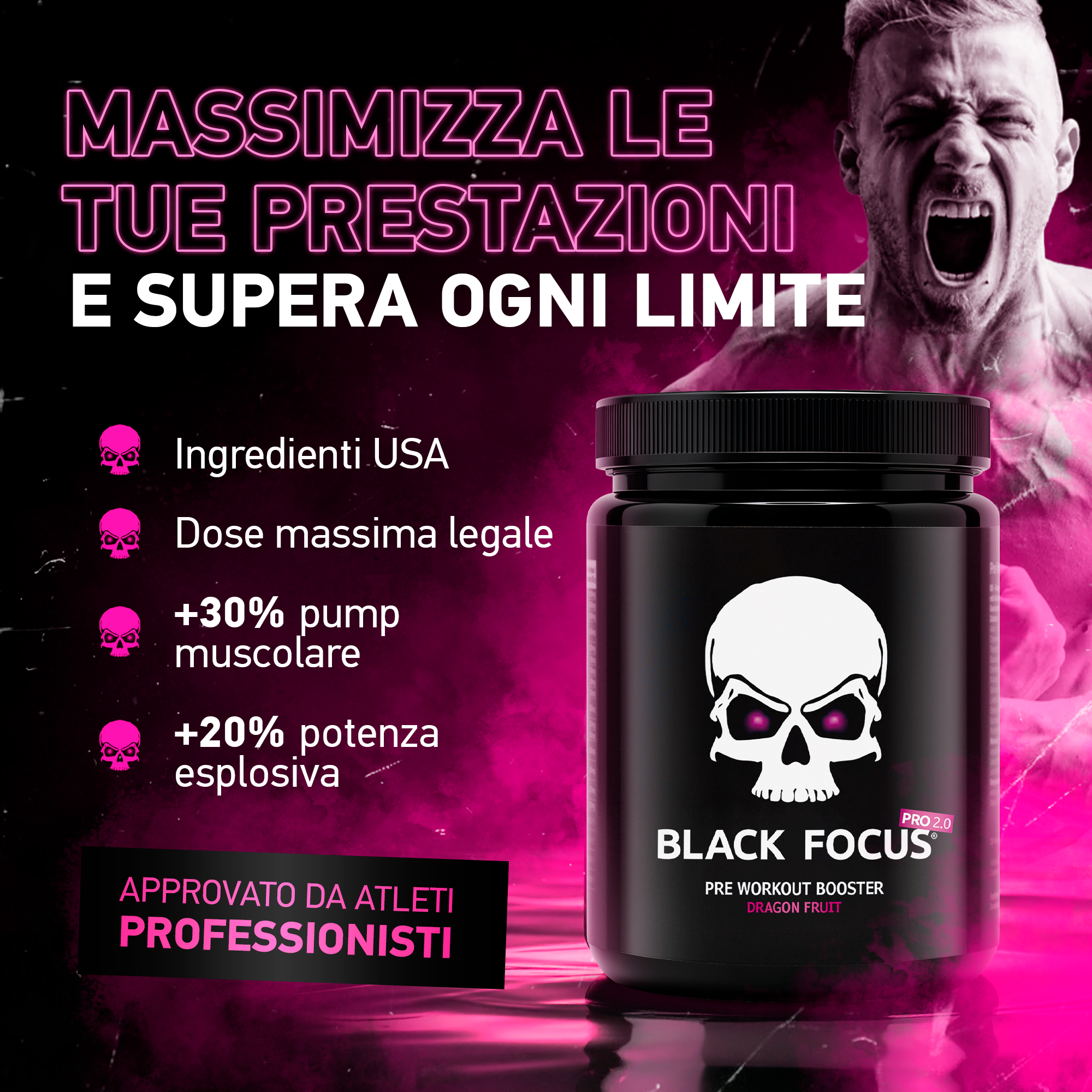 Black Focus Pro 2.0 Extrem Pre-Workout