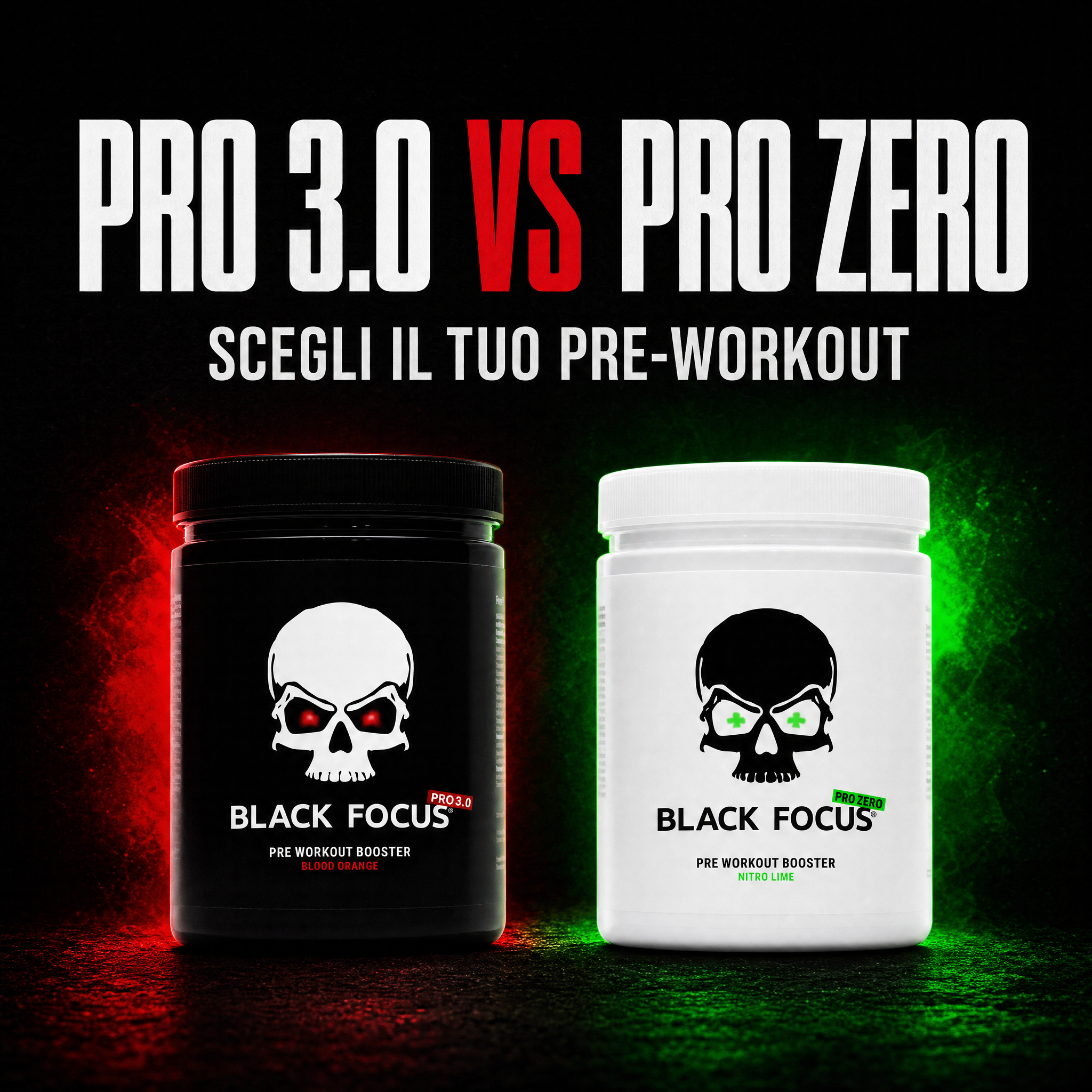 Pro 3.0 vs Pro Zero — scegli il tuo pre-workout